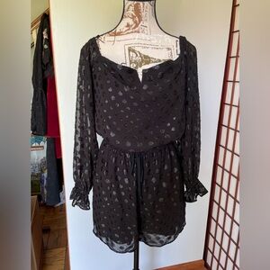 Express Black Romper, Size S